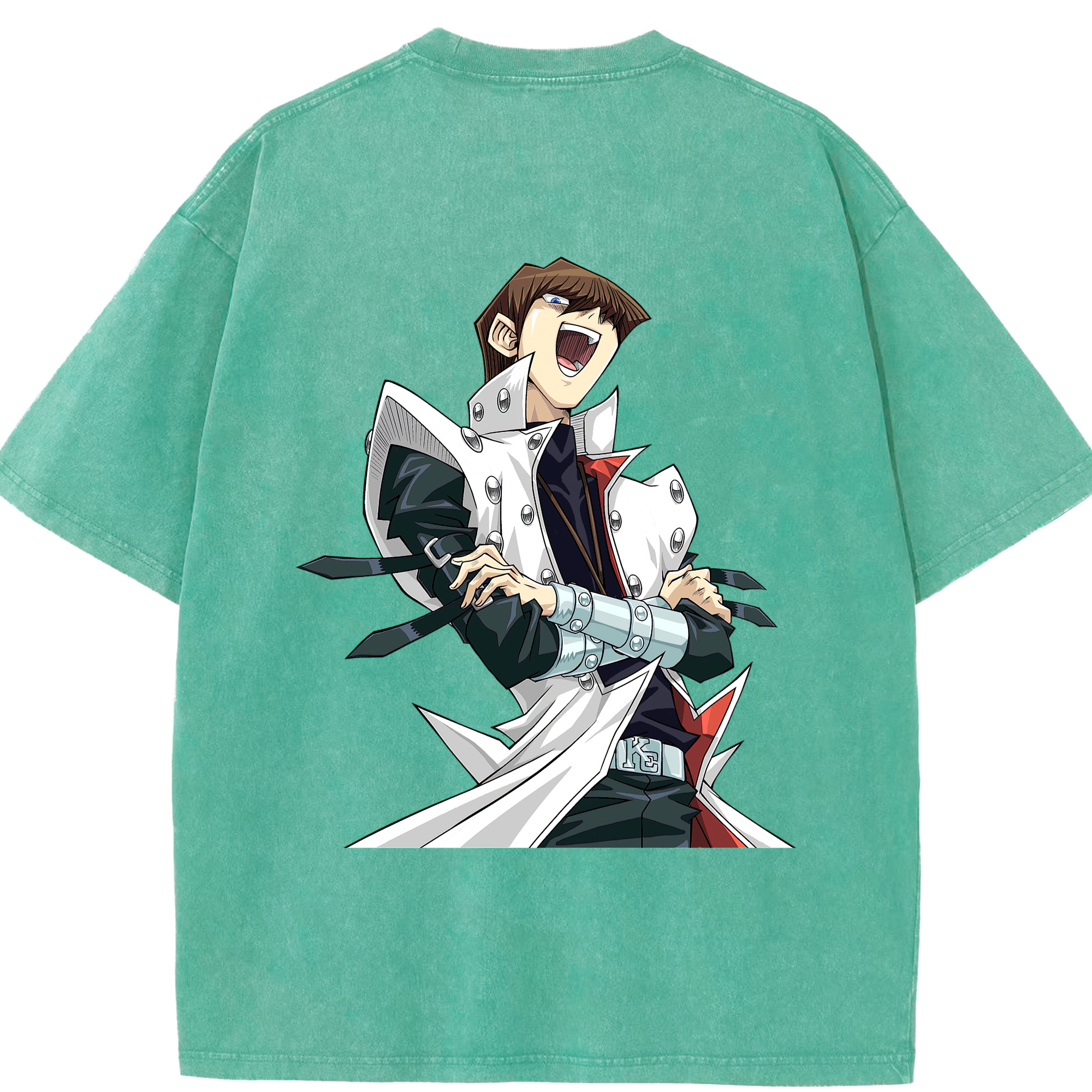 （画像用） 遊☆戯☆王 Yu-Gi-Oh! 綿100% ヴィンテージ風 半袖Tシャツ（背面プリント）